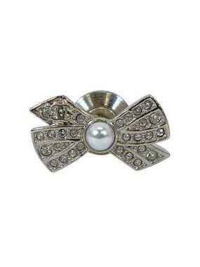 Chanel Brooch Pin Accessories Jewelry Small Ribbon Coco Mark